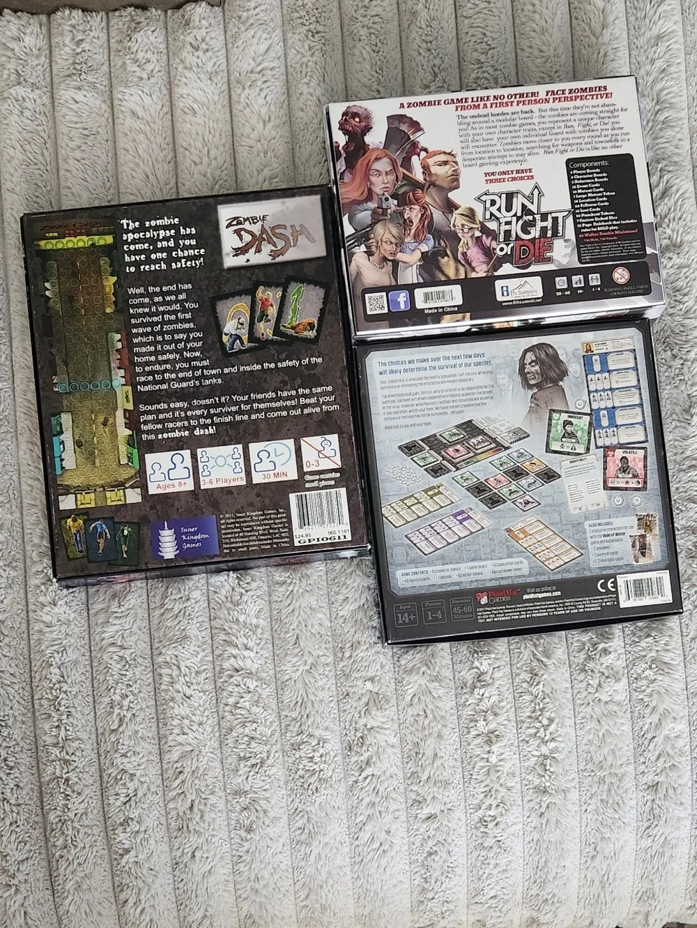 🧟‍♂️ Zombie Board Game Survival Bundle! Run Fight Or Die, Raxxon, Dash 🧟‍♀️